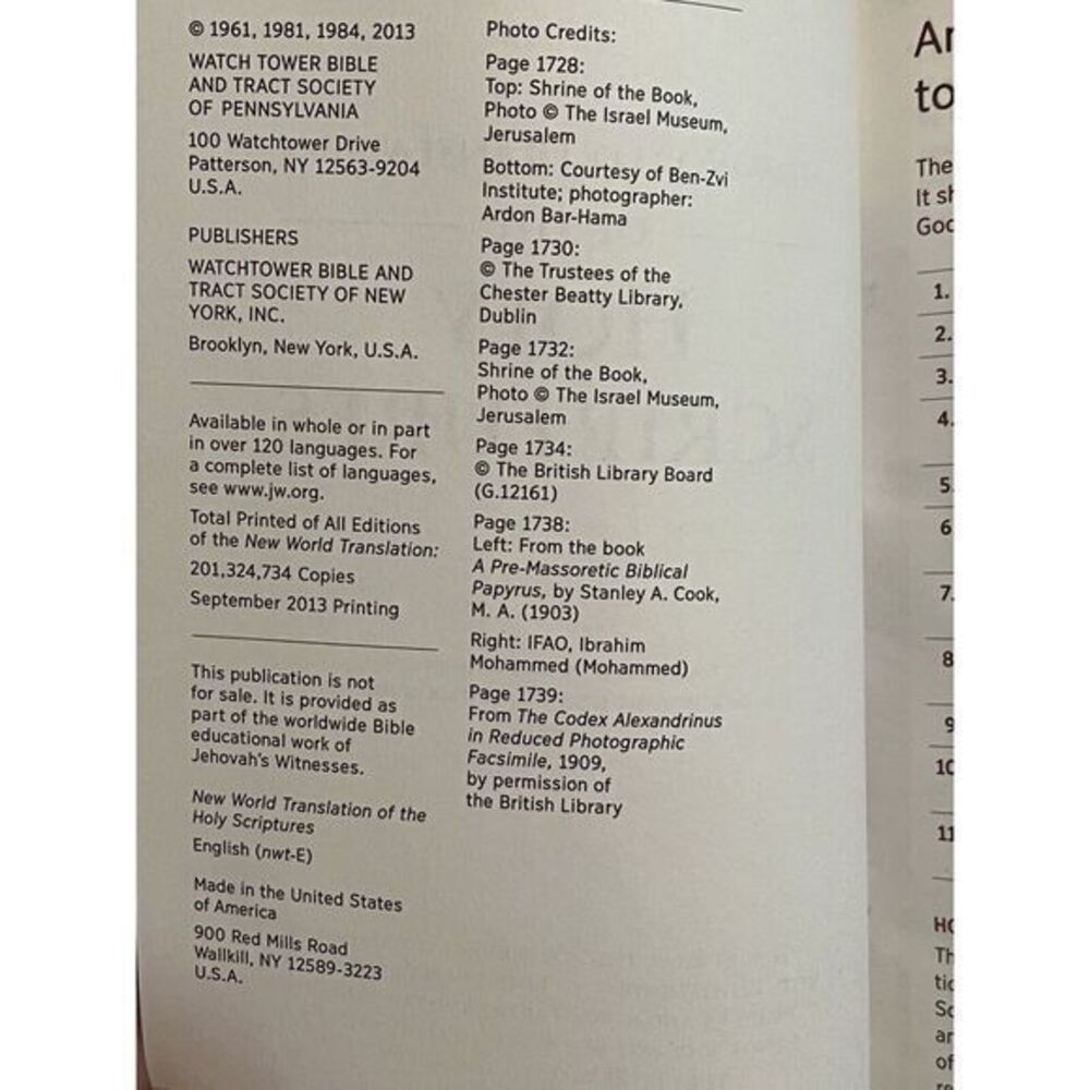 New World Translation of the Holy Scriptures Small Revised Bible Gray Silver - Picture 12 of 13